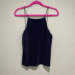 Zara Blue Flowy Tank